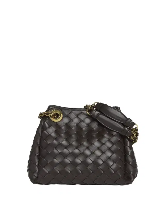 Small Parachute Leather Shoulder Bag
