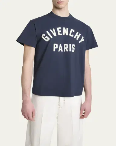Givenchy Men's Logo Crewneck T-Shirt | Thumbnail 4 Givenchy Men's Logo Crewneck T-Shirt | Thumbnail 4