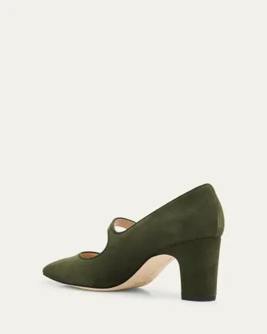 Manolo Blahnik Campariba Kid Suede Pumps | Thumbnail 2