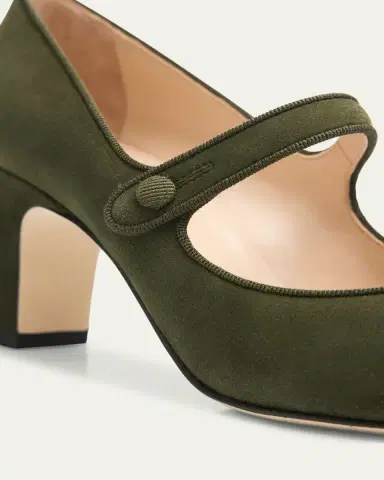 Manolo Blahnik Campariba Kid Suede Pumps | Thumbnail 3