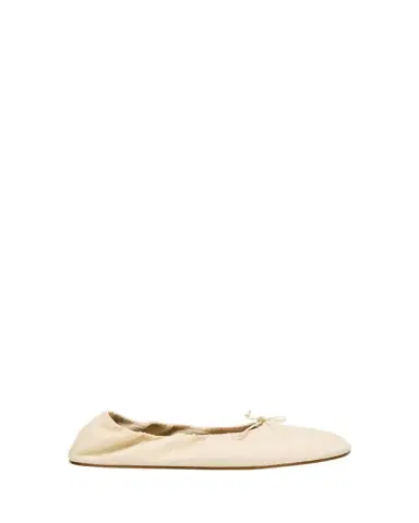 The Row Leather Bow Ballerina Flats | Thumbnail 1