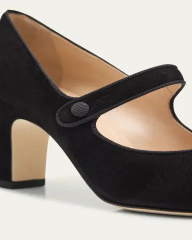 Manolo Blahnik Campariba Kid Suede Pumps | Thumbnail 3