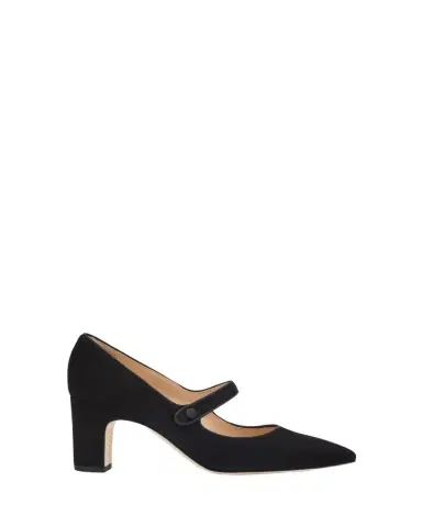 Manolo Blahnik Campariba Kid Suede Pumps | Thumbnail 1