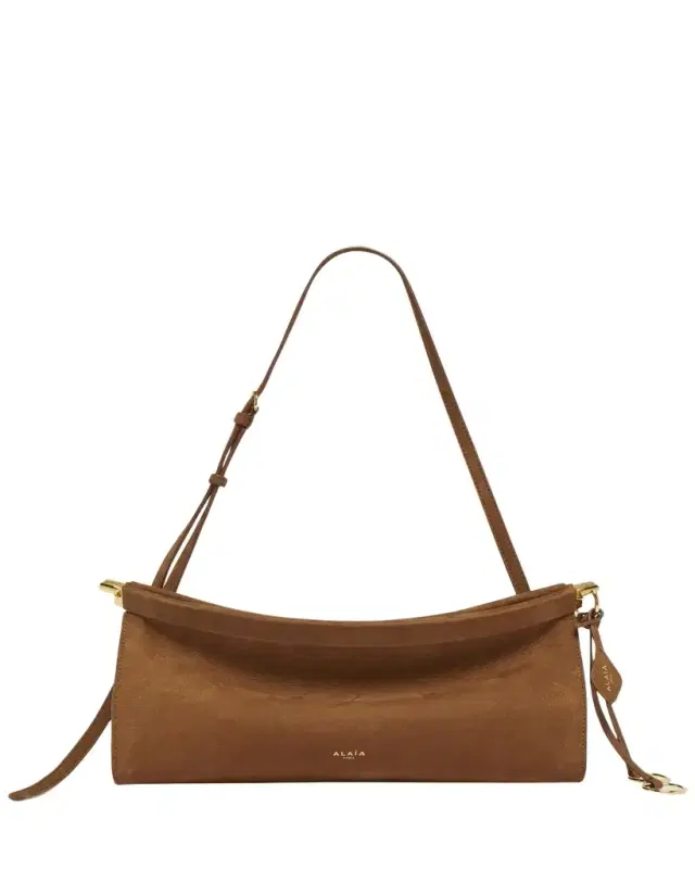 ALAÏA Le Click Medium Shoulder Bag in Suede