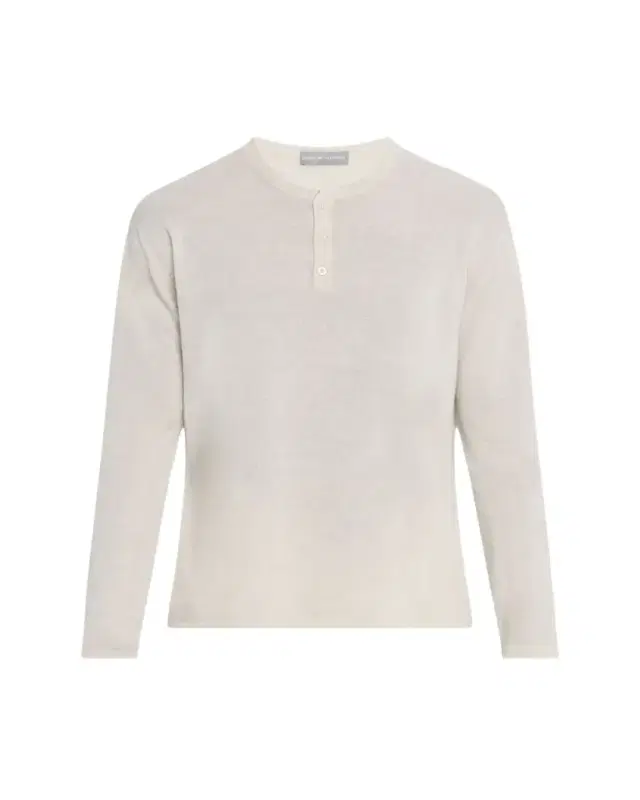 Men's Cashmere and Linen Henley Sweater