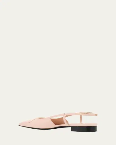Marni Trunkaroo Leather Pointed-Toe Slingback Flats | Thumbnail 4 Marni Trunkaroo Leather Pointed-Toe Slingback Flats | Thumbnail 4