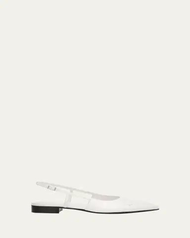 Marni Trunkaroo Leather Pointed-Toe Slingback Flats | Thumbnail 6 Marni Trunkaroo Leather Pointed-Toe Slingback Flats | Thumbnail 6