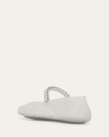 Jimmy Choo The Jelly Glitter Crystal-Strap Ballerina Flats | Thumbnail 4