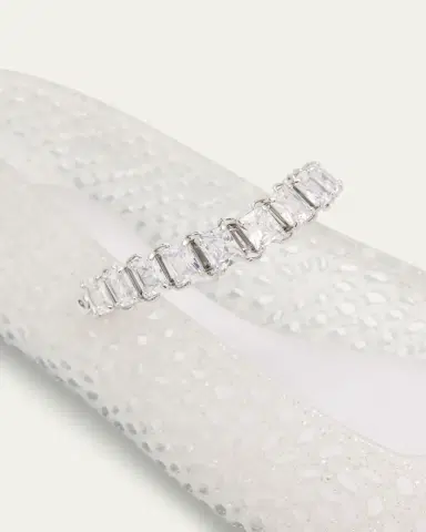 Jimmy Choo The Jelly Glitter Crystal-Strap Ballerina Flats | Thumbnail 5