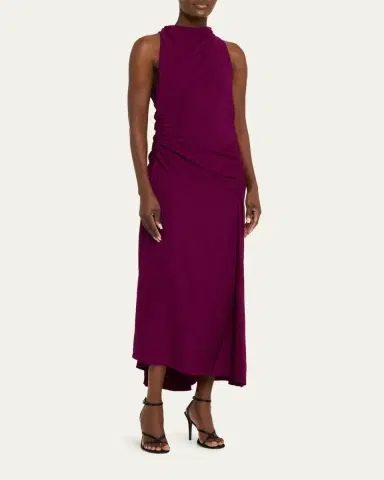 A.L.C. Inez Draped High-Neck Dress | Thumbnail 8