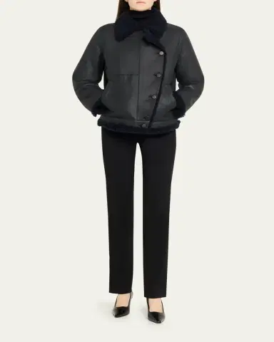 Akris Arno Lamb Shearling Jacket | Thumbnail 2 Akris Arno Lamb Shearling Jacket | Thumbnail 2