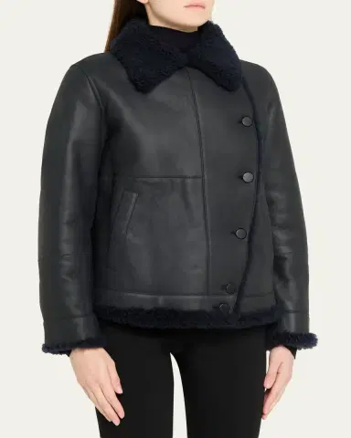 Akris Arno Lamb Shearling Jacket | Thumbnail 4 Akris Arno Lamb Shearling Jacket | Thumbnail 4