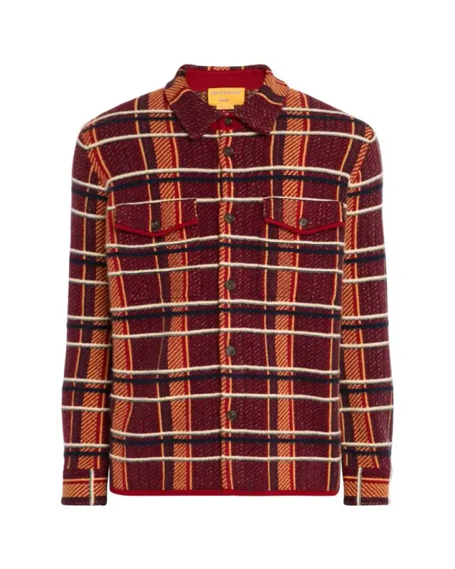 Men's Windowpane Cashmere Work Shirt