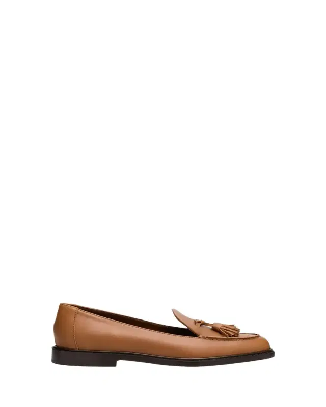 Manolo Blahnik Bucky Leather Loafers