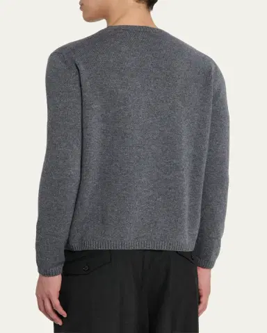 Bergdorf Goodman Men's Cashmere Crewneck Sweater | Thumbnail 3