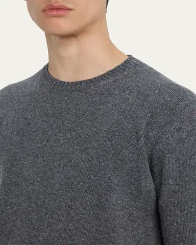 Bergdorf Goodman Men's Cashmere Crewneck Sweater | Thumbnail 5