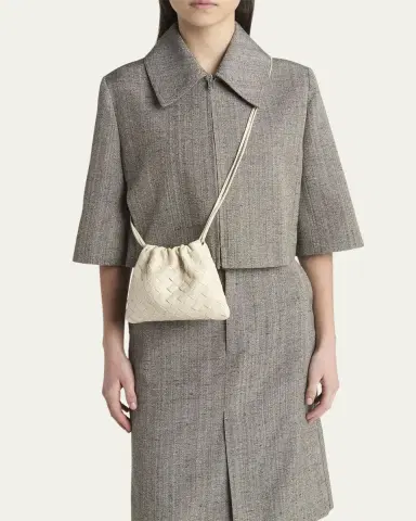 Bottega Veneta Small Leather Pouch Crossbody Bag | Thumbnail 2 Bottega Veneta Small Leather Pouch Crossbody Bag | Thumbnail 2