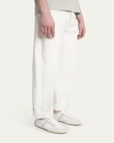 Givenchy Men's Slim Nylon and Suede Low-Top Sneakers | Thumbnail 2