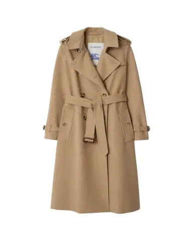 Burberry Kensington Belted Cashmere-Wool Double-Breasted Trench Coat | Thumbnail 1 Burberry Kensington Belted Cashmere-Wool Double-Breasted Trench Coat | Thumbnail 1