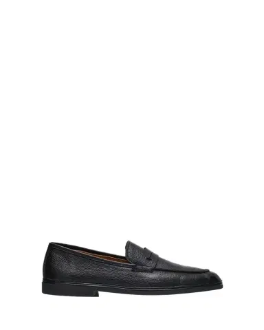 Bergdorf Goodman Men's Deerskin Flex-Sole Penny Loafers | Thumbnail 1