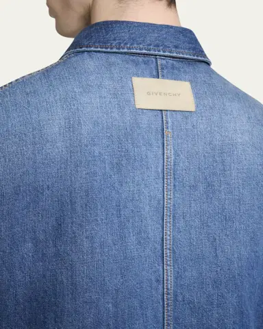 Givenchy Men's Denim Overshirt | Thumbnail 5 Givenchy Men's Denim Overshirt | Thumbnail 5