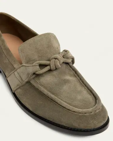 Bottega Veneta Men's Astaire Knot Suede Loafers | Thumbnail 5