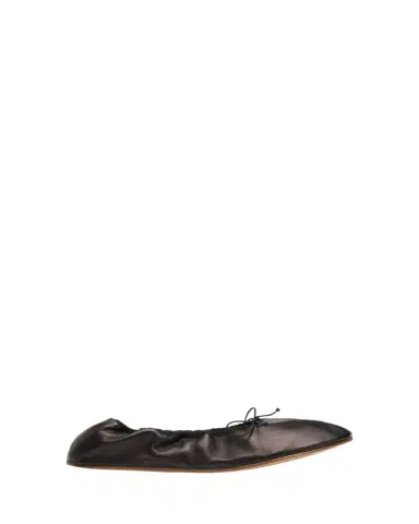 The Row Leather Bow Ballerina Flats | Thumbnail 1