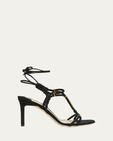 Tom Ford Lily Suede Ankle-Tie Sandals | Thumbnail 6 Tom Ford Lily Suede Ankle-Tie Sandals | Thumbnail 6