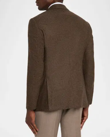 Giorgio Armani Men's Textured Wool and Cashmere G Line Sport Coat | Thumbnail 2 Giorgio Armani Men's Textured Wool and Cashmere G Line Sport Coat | Thumbnail 2