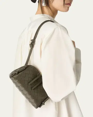 Bottega Veneta Zip Leather Pouch Shoulder Bag | Thumbnail 9