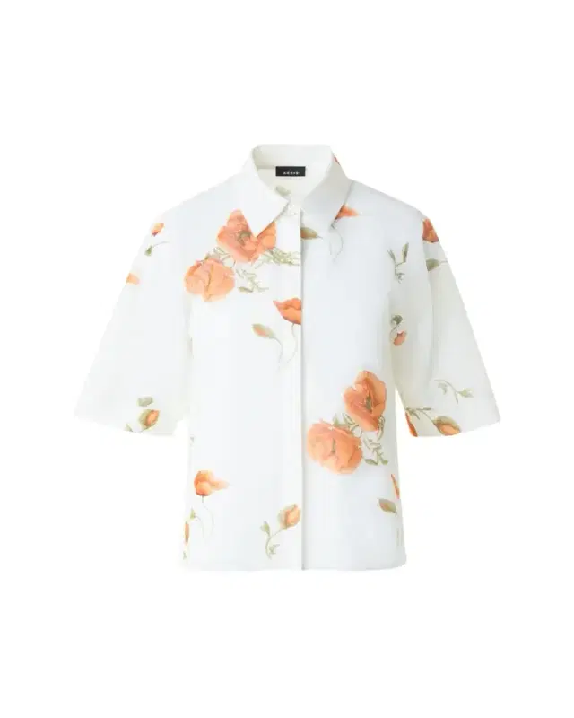 Anemone Print Cotton Voile Blouse Anemone Print Cotton Voile Blouse