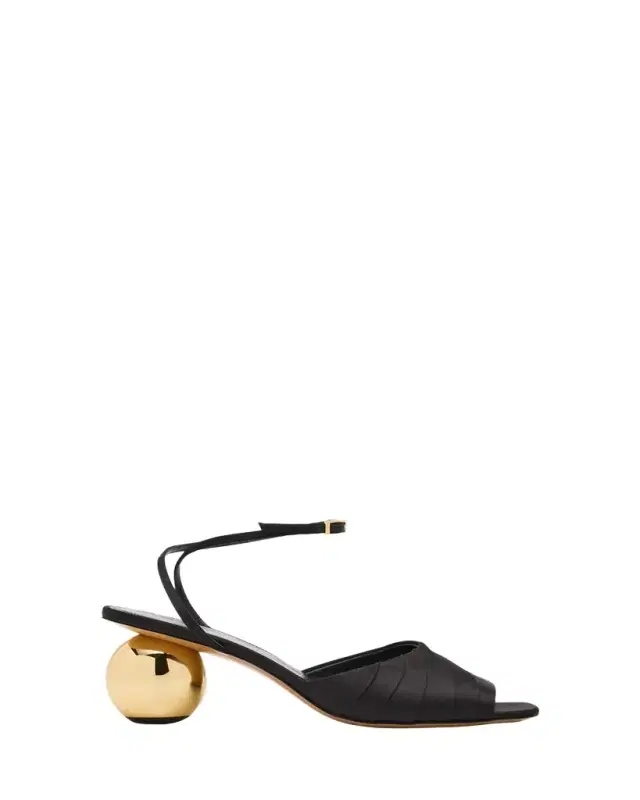 Silk Sculptural Sandals
