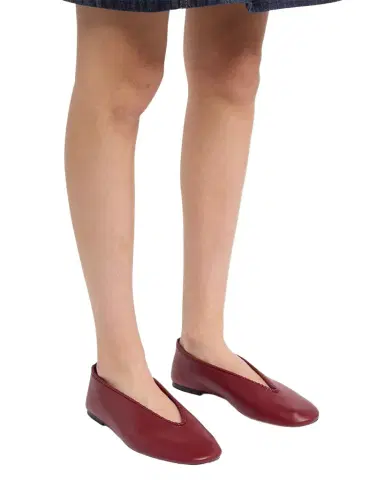 Bottega Veneta Lagoon Nappa Leather Ballerina Flats | Thumbnail 1 Bottega Veneta Lagoon Nappa Leather Ballerina Flats | Thumbnail 1