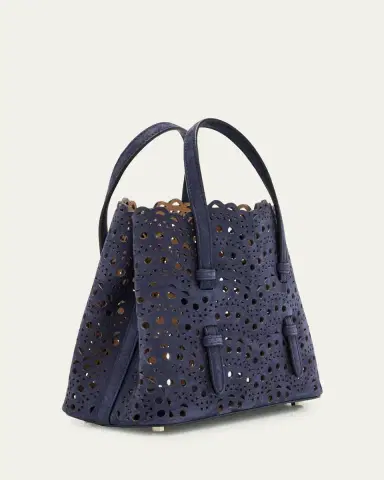 Alaïa Mina 20 Top-Handle Bag in Perforated Suede | Thumbnail 7 Alaïa Mina 20 Top-Handle Bag in Perforated Suede | Thumbnail 7
