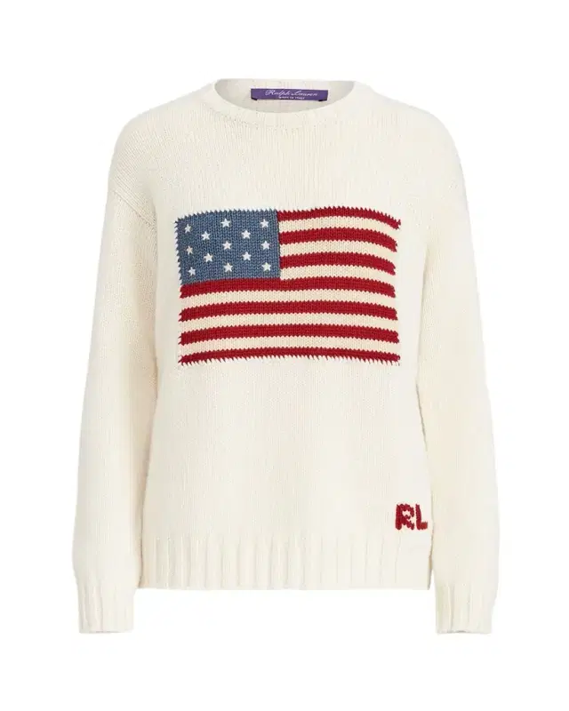 Flag Cashmere Crewneck Sweater