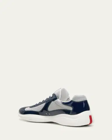 Prada Men's America's Cup Patent Leather Sneakers | Thumbnail 3 Prada Men's America's Cup Patent Leather Sneakers | Thumbnail 3