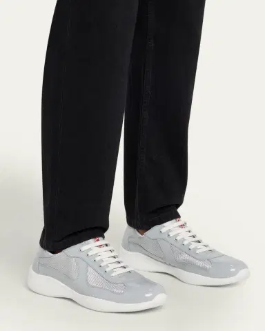 Prada Men's America's Cup Patent Leather Sneakers | Thumbnail 9 Prada Men's America's Cup Patent Leather Sneakers | Thumbnail 9