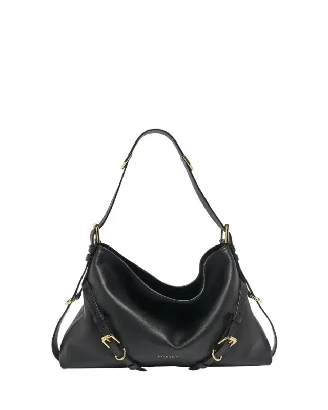 Voyou Medium Shoulder Bag in Shiny Leather