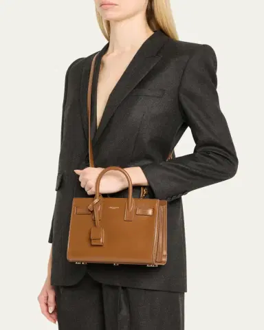Saint Laurent Sac De Jour Nano Top-Handle Bag in Smooth Leather | Thumbnail 2