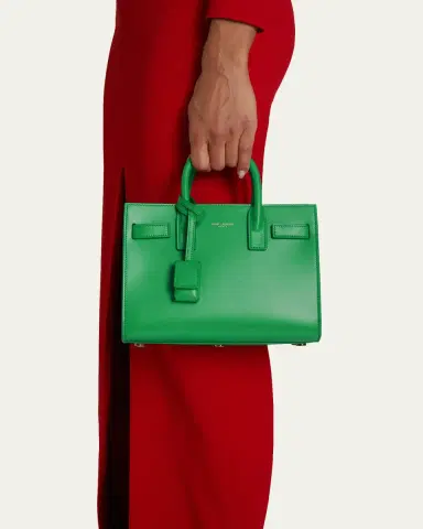 Saint Laurent Sac De Jour Nano Top-Handle Bag in Smooth Leather | Thumbnail 6