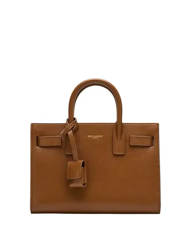 Saint Laurent Sac De Jour Nano Top-Handle Bag in Smooth Leather