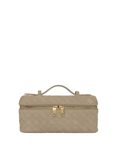 Bottega Veneta Bang Bang Vanity Intrecciato Suede Crossbody Bag | Thumbnail 1 Bottega Veneta Bang Bang Vanity Intrecciato Suede Crossbody Bag | Thumbnail 1