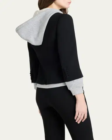 Cinq à Sept Khloe Le Petit Zip-Front Blazer | Thumbnail 3 Cinq à Sept Khloe Le Petit Zip-Front Blazer | Thumbnail 3