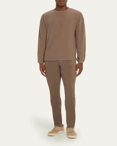 Frame Men's Cotton Waffle Textured Long-Sleeve T-Shirt | Thumbnail 2