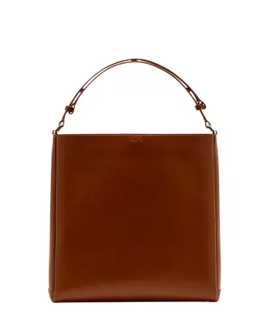 Plan C Folded Tote Bag in Vitello Leather | Thumbnail 1 Plan C Folded Tote Bag in Vitello Leather | Thumbnail 1