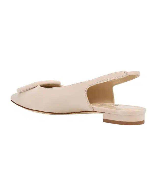 Manolo Blahnik Maylura Suede Slingback Ballerina Flats
