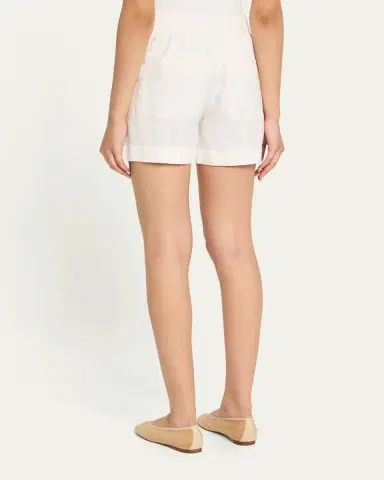 Vince Mid-Rise Hemp Shorts | Thumbnail 3