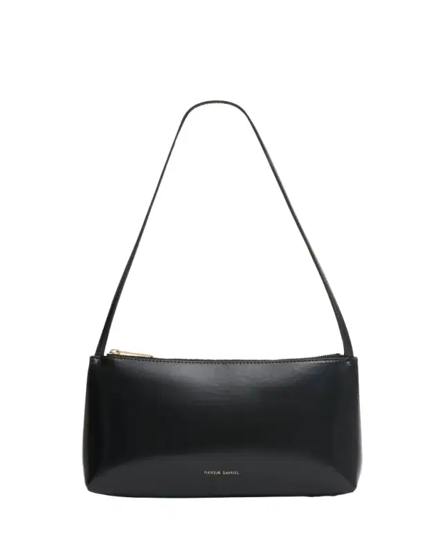 Gaia Zip Leather Shoulder Bag