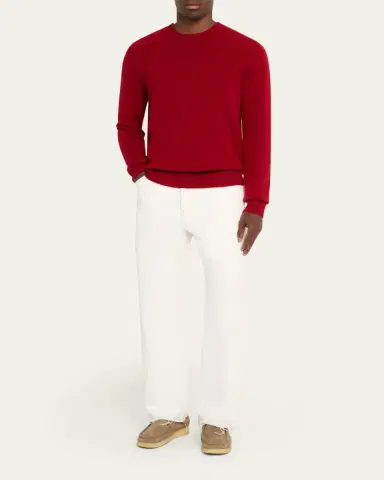 Guest in Residence Men's Cashmere Crewneck Sweater | Thumbnail 6