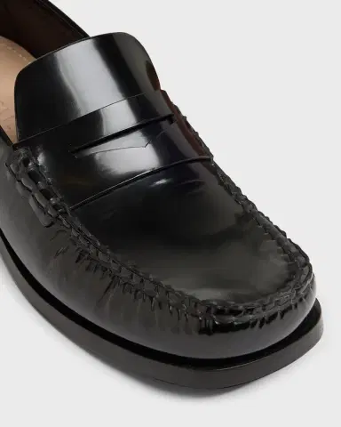 Bottega Veneta Soft Leather Penny Loafers | Thumbnail 4 Bottega Veneta Soft Leather Penny Loafers | Thumbnail 4